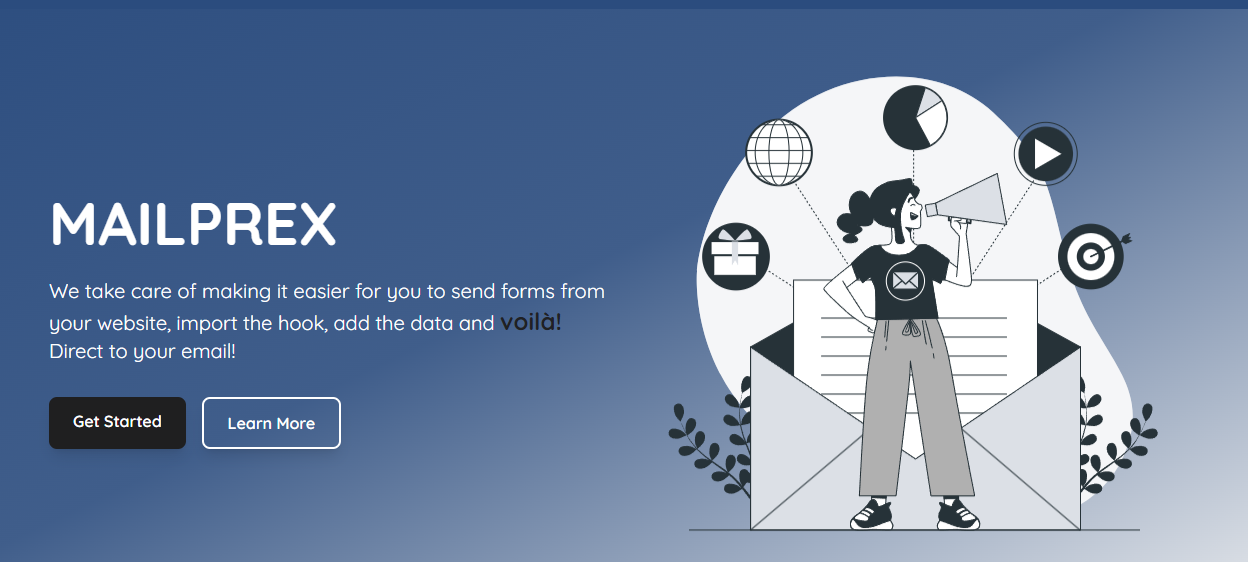 Mailprex WebApp - Project screenshot