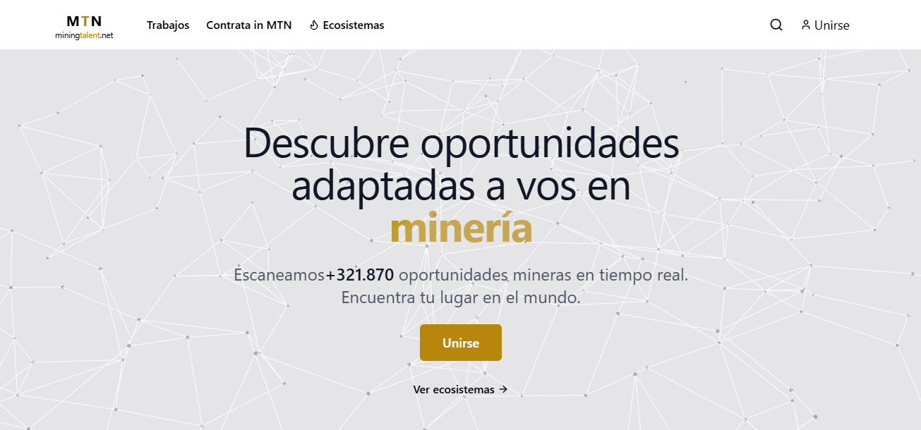 Mining Talent Net - Project screenshot
